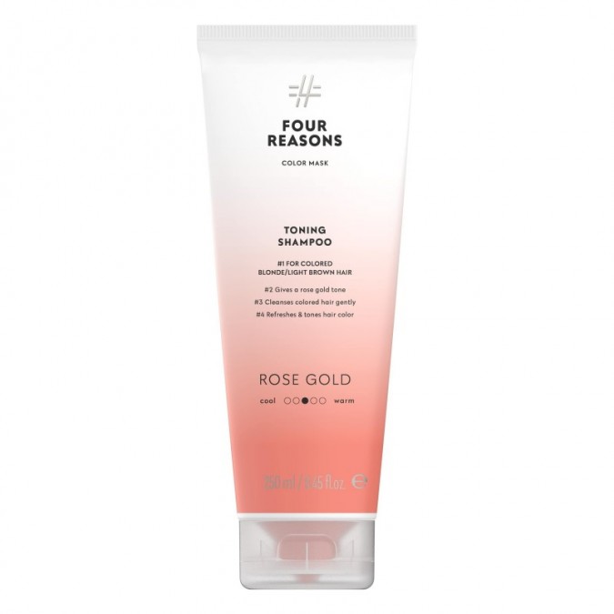 FOUR REASONS Color Mask Toning Shampoo Rose Gold 250 ml