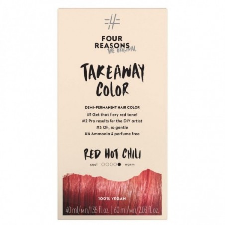 FOUR REASONS Original Takeaway Demi-Permanent Color 7.66 Red Hot Chili 100 ml