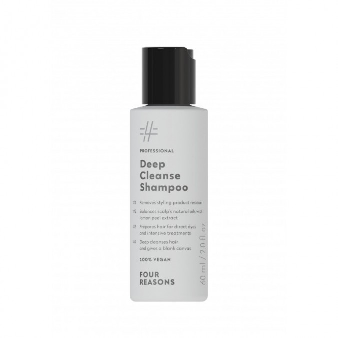 FOUR REASONS Professional Deep Cleansing Shampoo Travel Size 60 ml